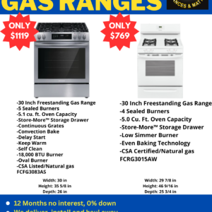 FRIGIDAIRE GAS RANGE